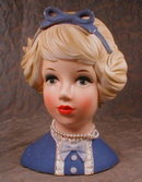 Lark TEEN Head Vase JN-4113 Young Blond VINTAGE