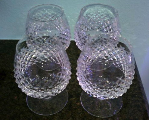 WATERford ALana Brandy SNIFTERS - Set of 4 -