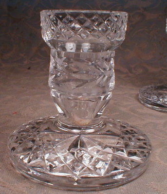WATERFORD Glandore CANDLEsticks - VINTAGE -