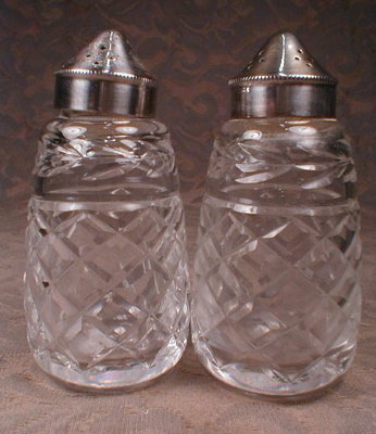 WATERFORD Glandore SALT Pepper Shakers VINTAGE-