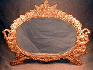 ORNATE Cherub Frame NB & IW - ANTIQUE -