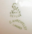 LIMOGES Covered VEGETABLE Carnations -ANTIQUE-
