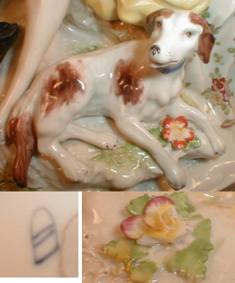 Royal VIENNA Figural GROUP - ANTIQUE -