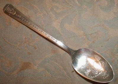 1939 Worlds FAIR Spoon - TRYLON Perisphere -