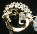 TRIFARI Pat PEND RhineSTONE Pin - VINTAGE -