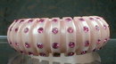 PINK Plastic RHINEstone HINGED Cuff BRACELET -