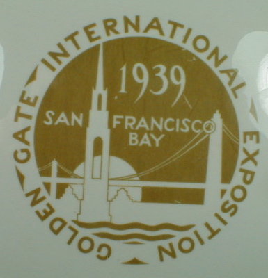 GOLDEN Gate EXPO Plate - 1939 - San Francisco -