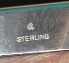 STERLING Frame VINTAGE Currier & Roby BAKELITE-