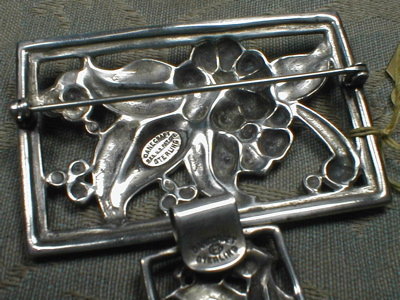 DANECRAFT Sterling Brooch & Bracelet -VINTAGE -