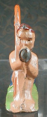 LEAD Shepherd FIGURINE Hand Painted -VINTAGE -