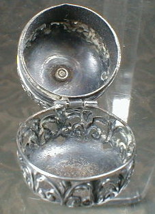 STERLING Chatelaine THIMBLE Holder - ANTIQUE -