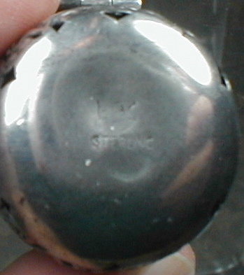 STERLING Chatelaine THIMBLE Case ~ Antique ~