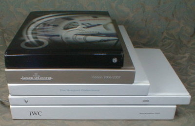 Luxury WATCH Catalogs - ROLEX Omega LeCOULTRE -