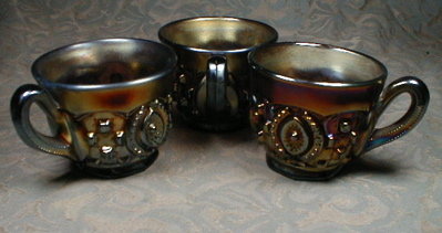 NORTHwood MEMPHIS Punch Cups (3) - Antique -