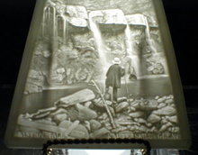 PPM LithoPHANE Panel BASTION Falls - ANTIQUE -