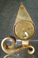 SEMCA Teardrop Alarm Clock Swiss - 7 Jewels -
