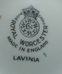 Royal Worcester Lavinia cup saucer -Demitasse -