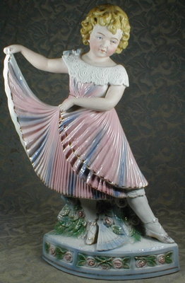 Sitzendorf Dancer Pleated Skirt - Germany -