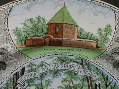 WILLIAMSBURG Souvenir PLATE - Adams/ Jonroth -
