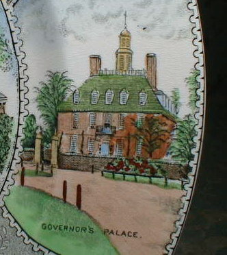 WILLIAMSBURG Souvenir PLATE - Adams/ Jonroth -