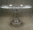 WILDFLOWER Cake Plate EAPG Pedestal Adams US Glass