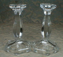 HEISEY Patrician Candlesticks Mini - PAIR -
