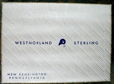 Westmorland Cambridge Salt SET Sterling+Glass -