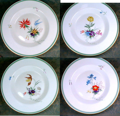 Royal COPENHAGEN Fiesta SOUP Plate (4) -H. P. -