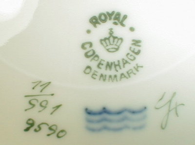 Royal COPENHAGEN Fiesta SOUP Plate (4) -H. P. -