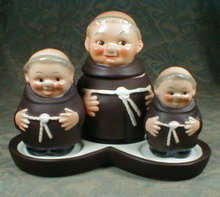 GOEBEL Friar TUCK Condiment 4 pc SET -VINTAGE-