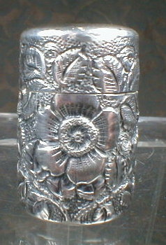 Whiting STERLING Chatelaine BOBBIN Repoussee