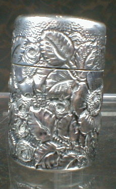 Whiting STERLING Chatelaine BOBBIN Repoussee