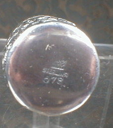 Whiting STERLING Chatelaine BOBBIN Repoussee