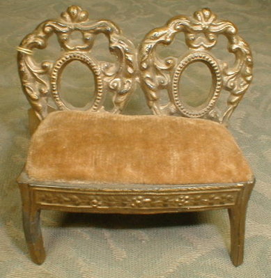 Miniature SETTEE Dollhouse SOFA - Antique -