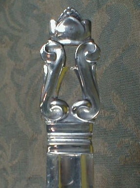 Georg JENSEN Acorn Meat FORK -Sterling Silver-