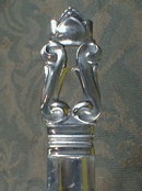 Georg JENSEN Acorn Meat FORK -Sterling Silver-