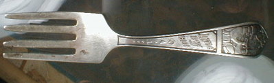 STERLING Nursery RHYME Fork - Little Boy Blue -