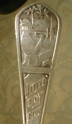 STERLING Nursery RHYME Fork - Little Boy Blue -