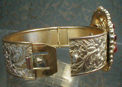 RHINESTONE Cuff BRACELET Bohemian Style VINTAGE