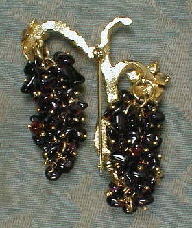AMETHYST Grape ViNE Pin - VINTAGE -