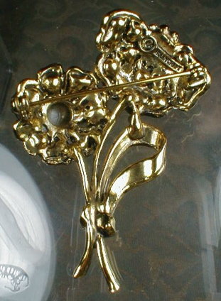 HOLLYCRAFT Floral SPRAY Pin - VINTAGE -
