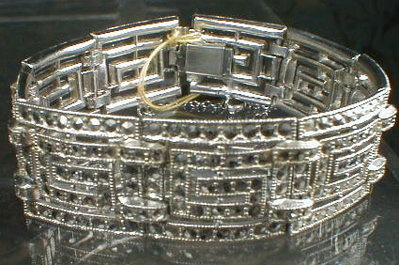 Deco MARCASITE Paste BRACELET - Antique -