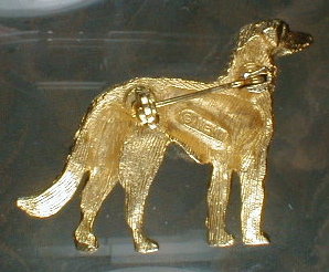 NEMO Hound PIN Brooch RHINESTONES - Vintage -