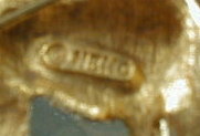 NEMO Hound PIN Brooch RHINESTONES - Vintage -