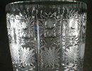 CUT Glass VASE - 12 inches TALL -