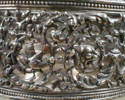 MERIDEN Silver Filigree Ferner - ANTIQUE -
