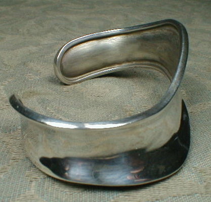 Mexican STERLING Cuff MODERNE - Hand Made -