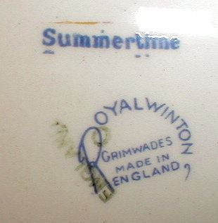 ROYAL WINTON Summertime CHINTZ Square PLATE - 7 inch -