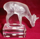 LALIQUE Crystal DEER Fawn Figurine - FRANCE -
