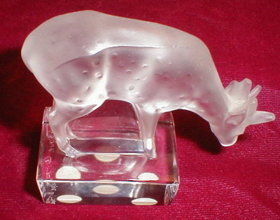 LALIQUE Crystal DEER Fawn Figurine - FRANCE -